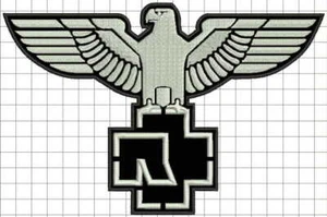 8" 20cm RAMMSTEIN águila parche bordado - Imagen 1 de 1