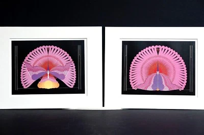 Par de impresiones Erte 1987 Phoenix Reborn y TRIUNFANT EGIPCIO mate arte 11x14 Foto 1 de 4