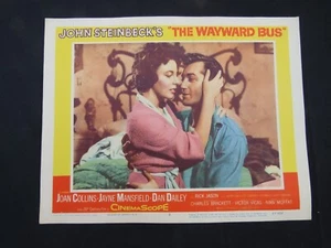Póster de tarjeta de vestíbulo de película original de The Wayward Bus Joan Collins Steinbeck - Imagen 1 de 1