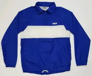 Rompevientos trasero vintage XXL nunca usado campana extraíble de nailon bloque de color años 80 años 90 - Imagen 1 de 12