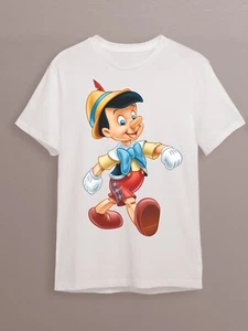 T-shirt bimbo/a Pinocchio con stampa digitale diretta 100% cotone - Foto 1 di 2