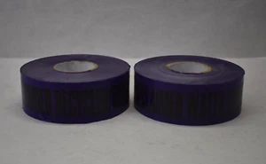 Lot of 2 Underground Tape Rolls 3" x 1000' Caution Buried Reclaimed Water Line - Picture 1 of 8