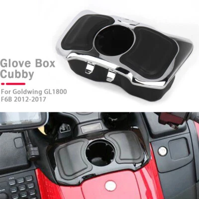 Motorcycle Glove Box Cubby Storage Box w/ Cup For Honda GL1800 Gold Wing F6B - Изображение 1 из 4