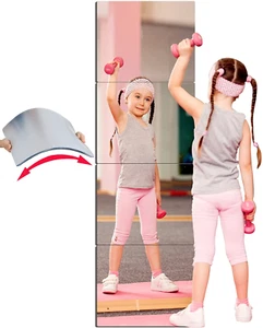 Unbreakable Acrylic Mirror Non-Glass Shatterproof Mirror Full Length Wall Gym fo - Picture 1 of 9