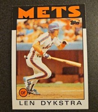 1986 Topps Collector's Edition Lenny Dykstra #53 Rookie RC NM-MT