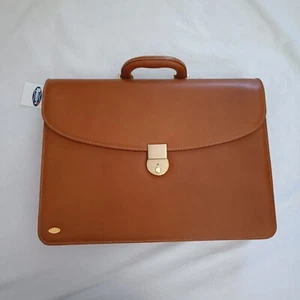 Valigetta Cartello portadocumenti Vintaj vera pelle Munari Ha Doppio Soffietto - Foto 1 di 12