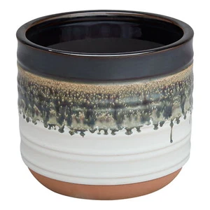 Modern 12" Nikolaos Ceramic Planter Flower Planter Pot Houseplant Decorative US - Picture 1 of 8