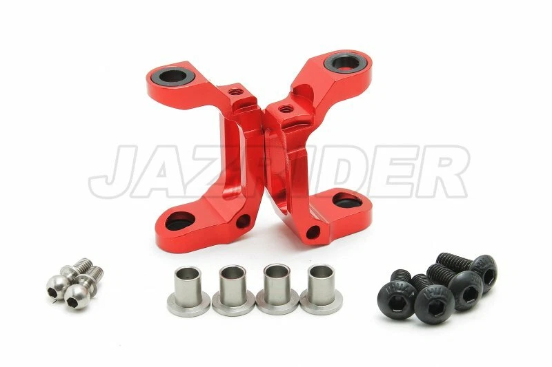 Jazrider Aluminum Front C-Hub (Red) For Tamiya Manta Ray/DF01/TA01/TA02 RC Car - Image 1 of 1