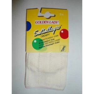 GAMBALETTO MODA GOLDEN LADY CALZE TRENDY BIMBA  TG 2/4 ANNI PANNA - Imagen 1 de 1