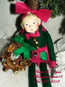 "MUÑECA DE 14"" NIÑA ELFA NIÑA NIÑA Arturo E. Reyna - Imagen 1 de 7