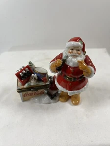 Vintage Santa With Coke Ice Chest Figurine - Picture 1 of 5