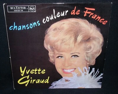 Yvette Giraud-Chansons Couleur de France vinyl LP~French LP on RCA NM, 1965 - Image 1 of 3