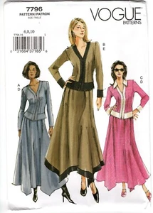 Patrón de costura Vogue 7796 - Top y falda - Imagen 1 de 2