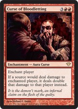 Curse of Bloodletting - Foil - Dark Ascension - LP, English MTG Magic FLAT RATE