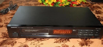 Sintonizador estéreo AM/FM sintetizado de cuarzo Onkyo T-4140 de colección Japón excelente Foto 1 de 4