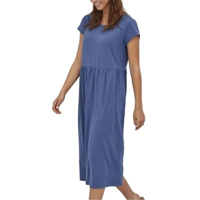 ✨💙 NWT Patagonia Women's Kamala T-Shirt Dress – Current Blue, Small 👗 - Image 1 of 4