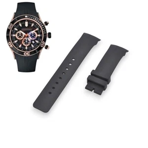 A21005G 27mm Black Rubber Strap For Nautica - Picture 1 of 7