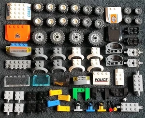 LEGO Car Vehicle Parts 150g Pieces Wheel Mudguard Windscreen Axle Bundle Lot - Picture 1 of 6
