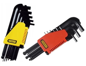 STANLEY 0-69-258 Hex Keys Metric Ball Twin Set (9 set and 12 set) - Picture 1 of 1