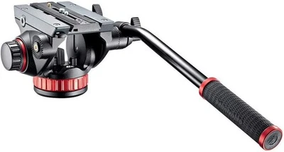 Manfrotto 2WAY Kopf Pro Flüssigkeit Video Flach Basis Aluminium MVH502AH - Bild 1 von 4