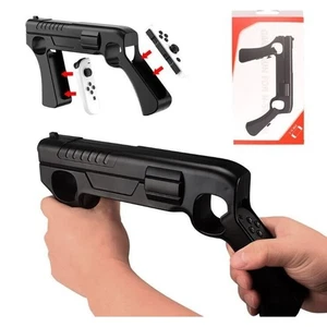 Nintendo Switch NES Shooting Game Gun Controller Joy-Con Hand Grip 1 BLACK - Picture 1 of 3