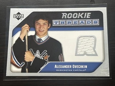 Alexander Ovechkin 2005 Upper Deck Rookie Threads Rare RC Goat MVP #RT-AO - Image 1 of 2