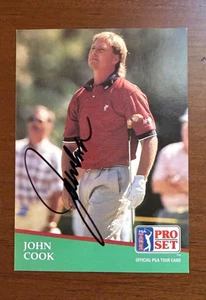 John Cook signed 1991 Pro Set Golf Autogramm  - Bild 1 von 1