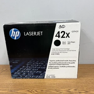  HP Q5942X 42X BLACK HIGH VOLUME PRINT CARTRIDGE FOR LASERJET 4250/43 - Picture 1 of 6