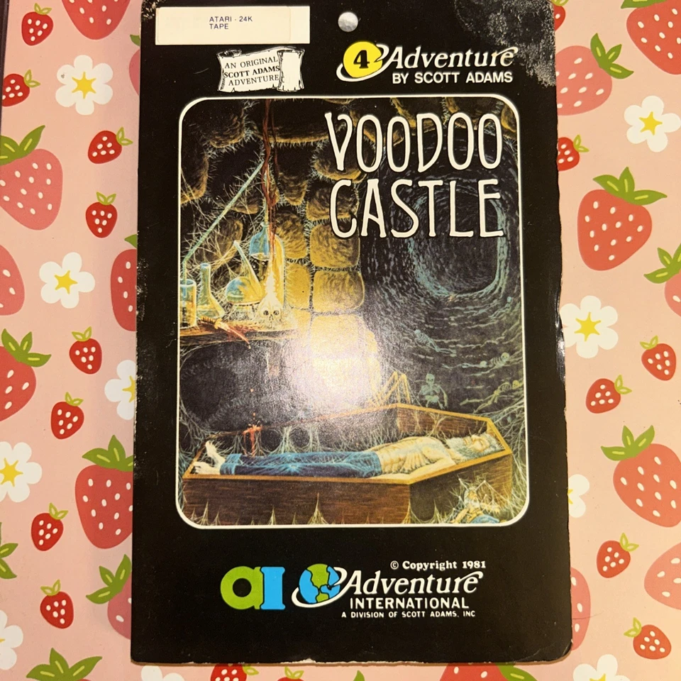 Voodoo Castle 1981- Scott Adams Adventure International AI for Atari 24K Tape - Image 1 of 4