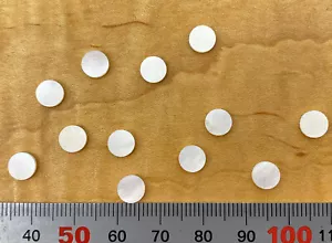 Dot Inlays - Set of 12 - Mother of Pearl 6.4mm (1/4") - For Guitar/Luthier - Picture 1 of 4