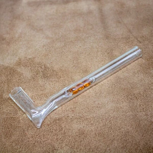 12cm / 4.7" Glass Smoking Pipe - Picture 1 of 7