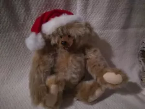 14" Kimbearly's Originals "Mr. Santa" - Teddybär mit Harzgesicht - nummeriert IE/71 - Bild 1 von 5