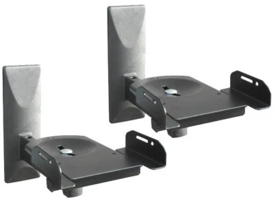 DRALL 2x Wandhalter für Boxen Lautsprecher Universal Wandhalterung Wand Halter schwarz