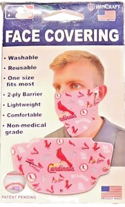 MLB St. Louis Cardinals rosa Gesichtsbedeckung Maske Einheitsgröße - Bild 1 von 7