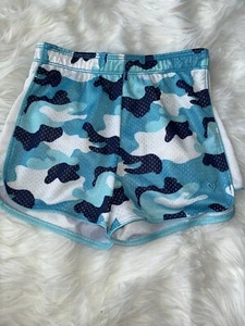 Justice Girls Sz. 10 Blue Camo Classic Sport Shorts. Exc. Condition - Picture 1 of 9