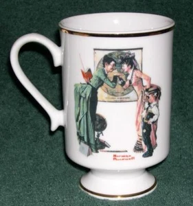 "Back to School" Norman Rockwell Porcelain Mug, Danbury Mint (1981) - Picture 1 of 1