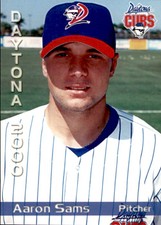 2000 Daytona Cubs Grandstand #25 Aaron Sams Cumberland Maryland MD Baseball Card