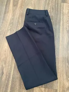 BONOBOS Straight Fit Slacks Dress Pants Men Size 31/30 Blue Black - Picture 1 of 11