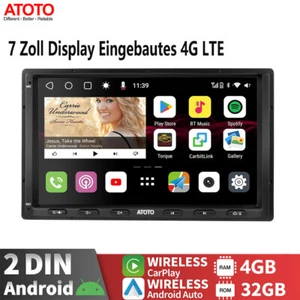 ATOTO S8MS 7" Autoradio 2 Din Android 4+32G LTE 4G integrato ChatGPT CarPlay 2BT - Foto 1 di 8