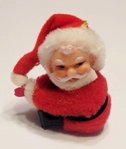Vintage Abbraccio Clip On Peluche Babbo Natale Decorazione Albero di Natale 3" - Foto 1 di 6