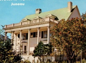 Governor's Mansion Juneau Alaska State Capital Bäume Postkarte AK - Bild 1 von 3