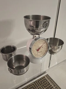 Vintage BRANDANI ITALY Art Deco Kitchen Baking Cooking Measuring Weight Scale - Picture 1 of 10