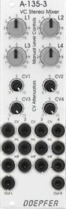 NEW Doepfer A-135-3 Voltage controlled stereo mixer module, eurorack