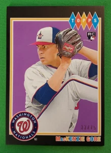 Mackenzie Gore 2022 Topps Brooklyn Collection#27 Rookie RC BLACK #33/75 - Picture 1 of 2