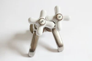 antique faucet bathroom sink | jl mott vtg victorian bathroom plumbing deco sink - Picture 1 of 10