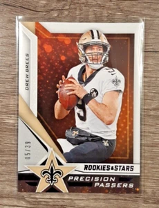 DREW BREES 2019 ROOKIES AND STARS PRECISION PASSERS PURPLE PARALLEL SAINTS /39 - Picture 1 of 3