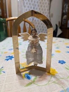 2003 Hallmark Keepsake HangingChristmas Ornament The Gift of Peace Angel w/Stand - Picture 1 of 6