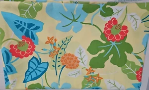 Tessuto tappezzeria drappeggio cotone floreale 4,5 YDS Robert Allen Artsy interno/esterno - Foto 1 di 9