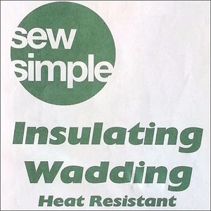 Guata aislante resistente al calor simple de costura de 1 m x 56 cm (22") de ancho - Imagen 1 de 7