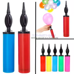5pc BALLOON PUMP SET WITH TIE TOOL HAND HELD PORTABLE AIR INFLATOR PARTY TOOL UK - Picture 1 of 5